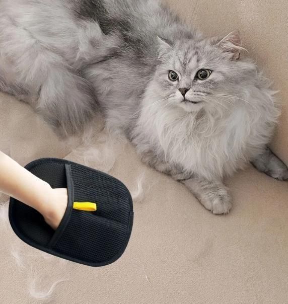 Pet Hair Removal Gloves – Double Sided Grooming Gloves (Pack of 2)